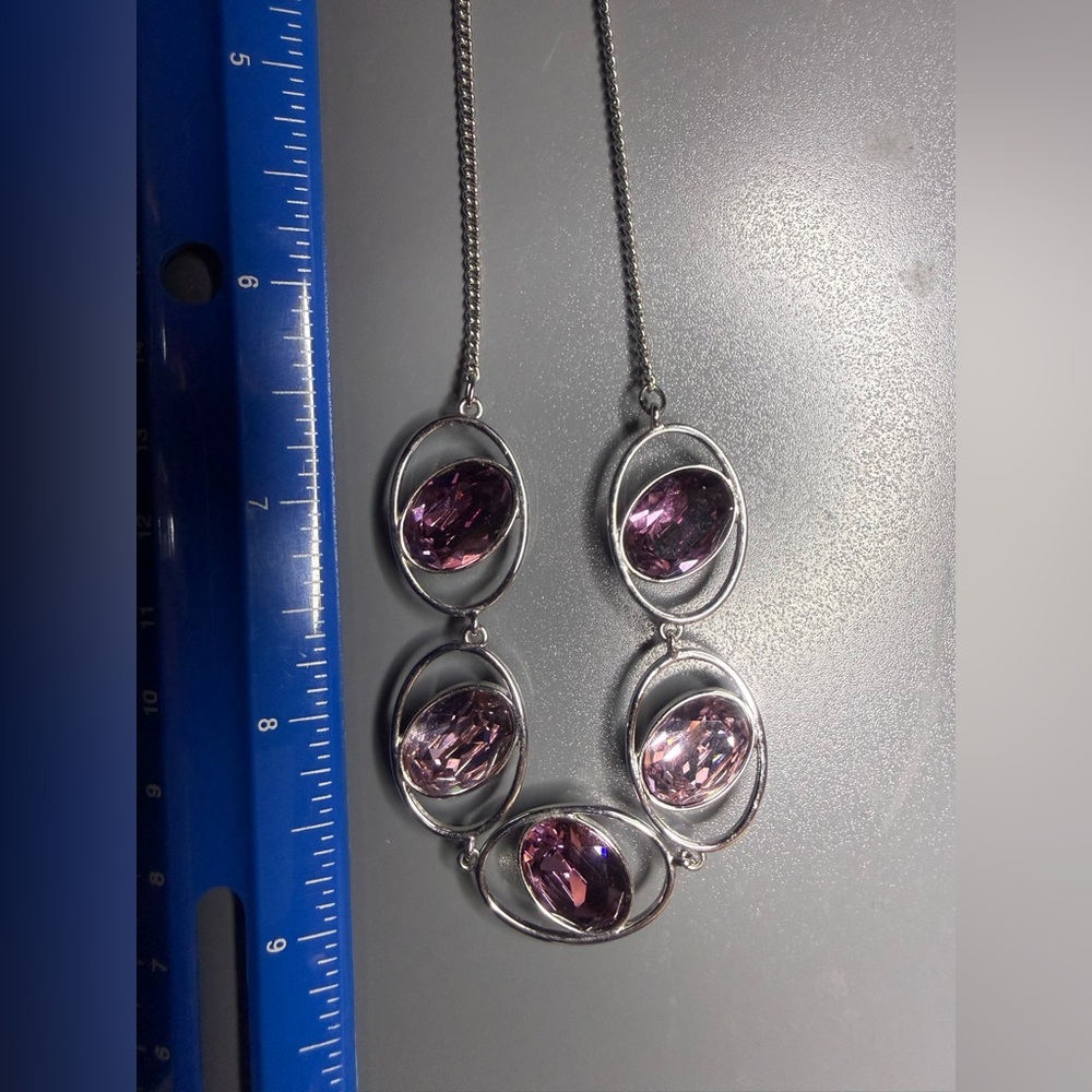 Touchstone Crystal In Rotation Necklace & Earrings Set - Picture 8 of 11